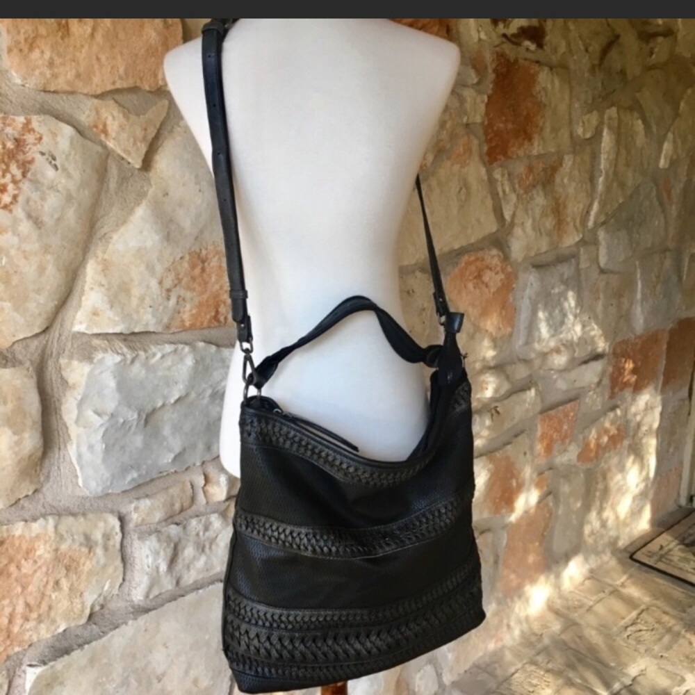 Anthropologie Hand Painted Cross Body Bag - Picture 2 of 6